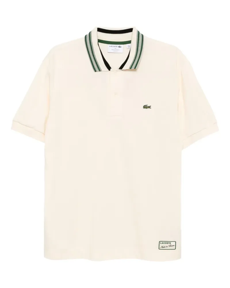 Lacoste Poloshirt mit Logo-Stickerei - Nude Nude