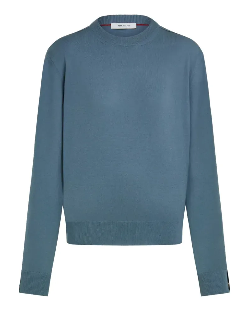 Ferragamo Gestricktes Oberteil mit Schleife - Blau Blau