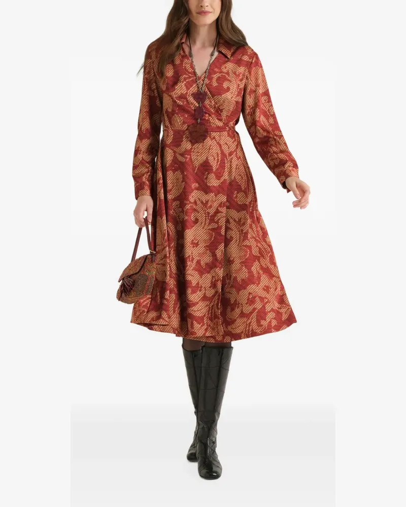Maliparmi Midikleid mit Print - Rot Rot