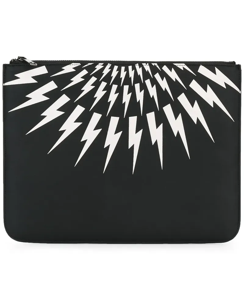 Neil Barrett Thunder' Clutch - Schwarz Schwarz