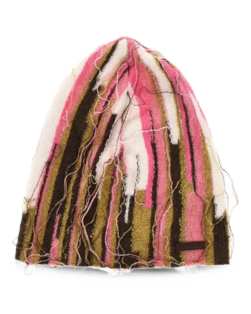 Dsquared2 distressed-effect beanie hat - Rosa Rosa