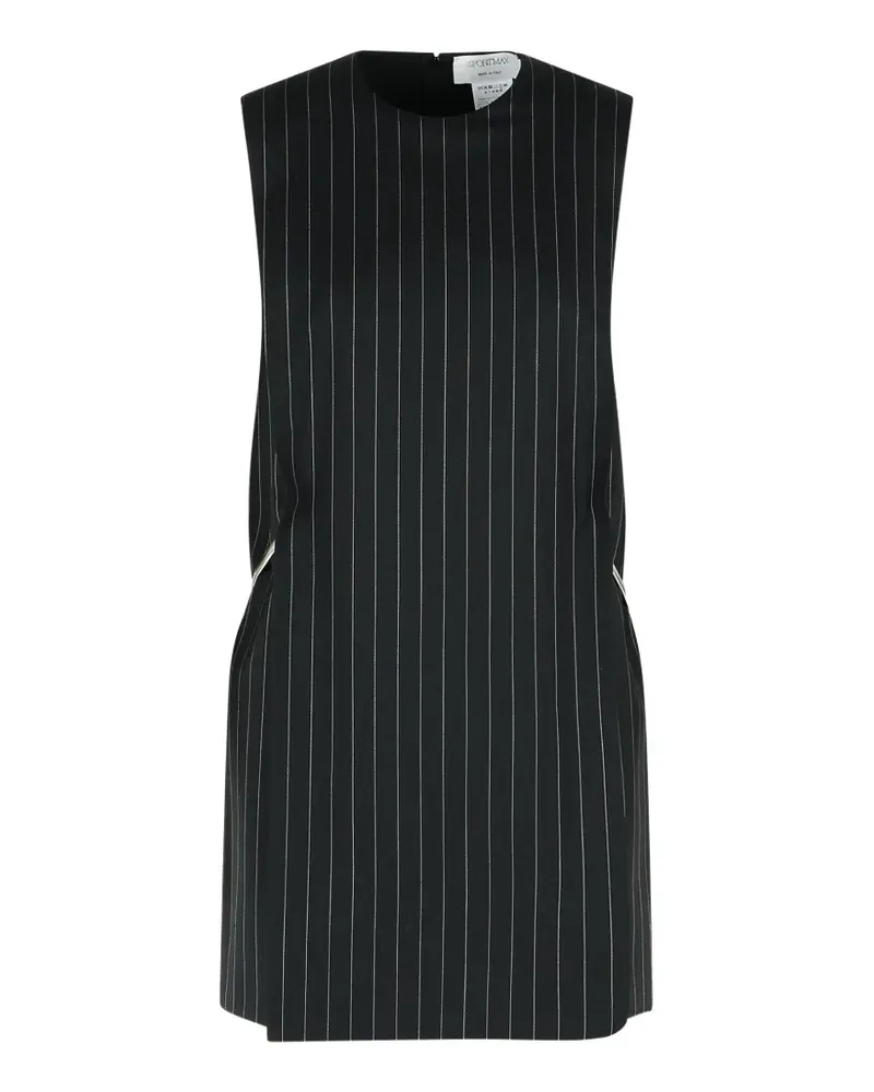 SPORTMAX Domoni striped layered mini dress - Schwarz Schwarz