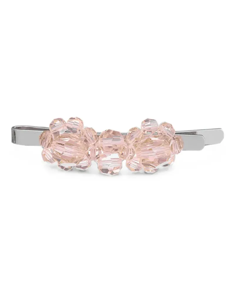 Simone Rocha Haarspange mit Kristallen - Silber Silber