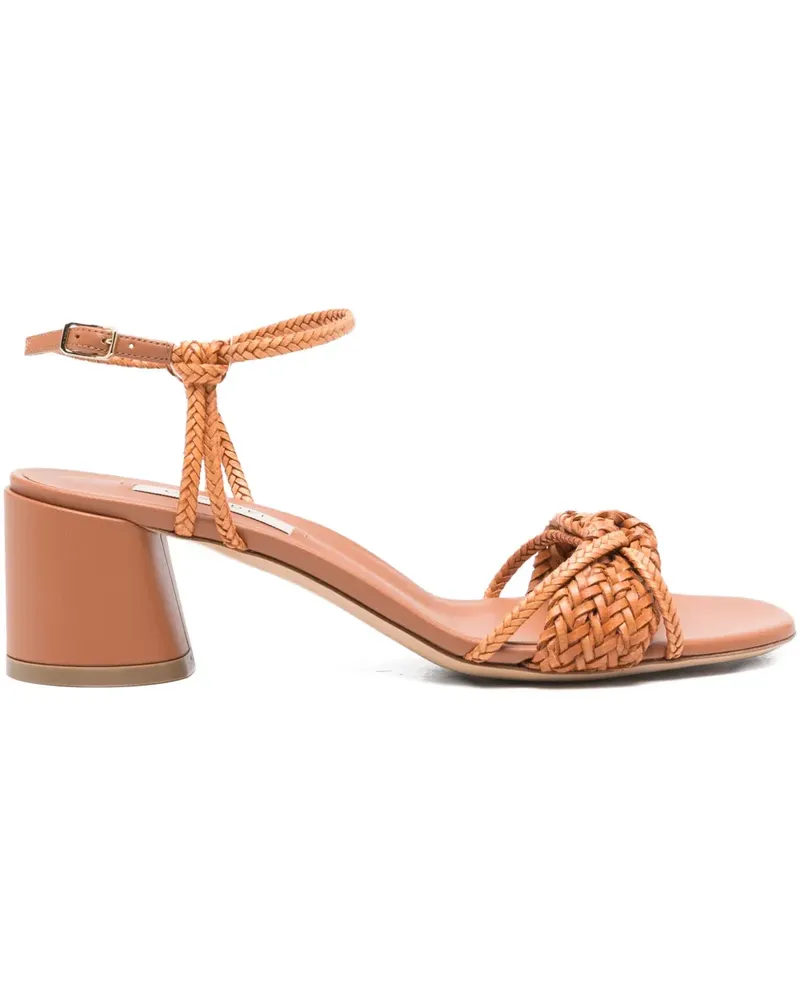 Casadei Sandalen mit geflochtenem Riemen - Braun Braun