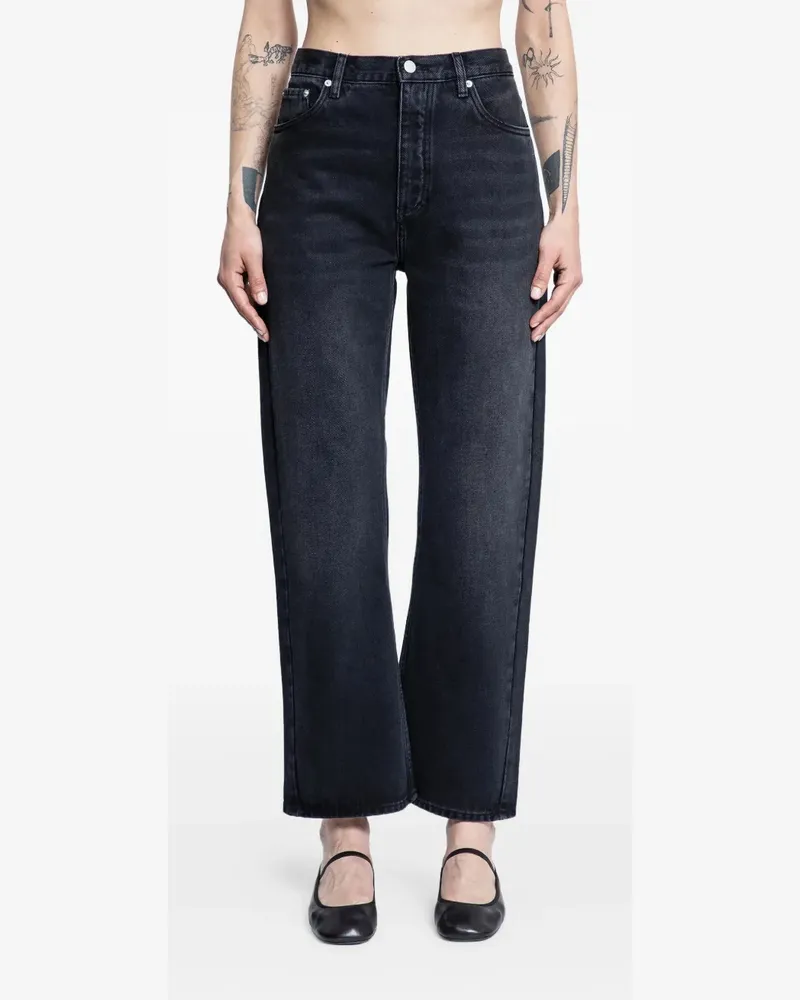 Studio Nicholson Denjo Jeans im Five-Pocket-Design - Schwarz Schwarz