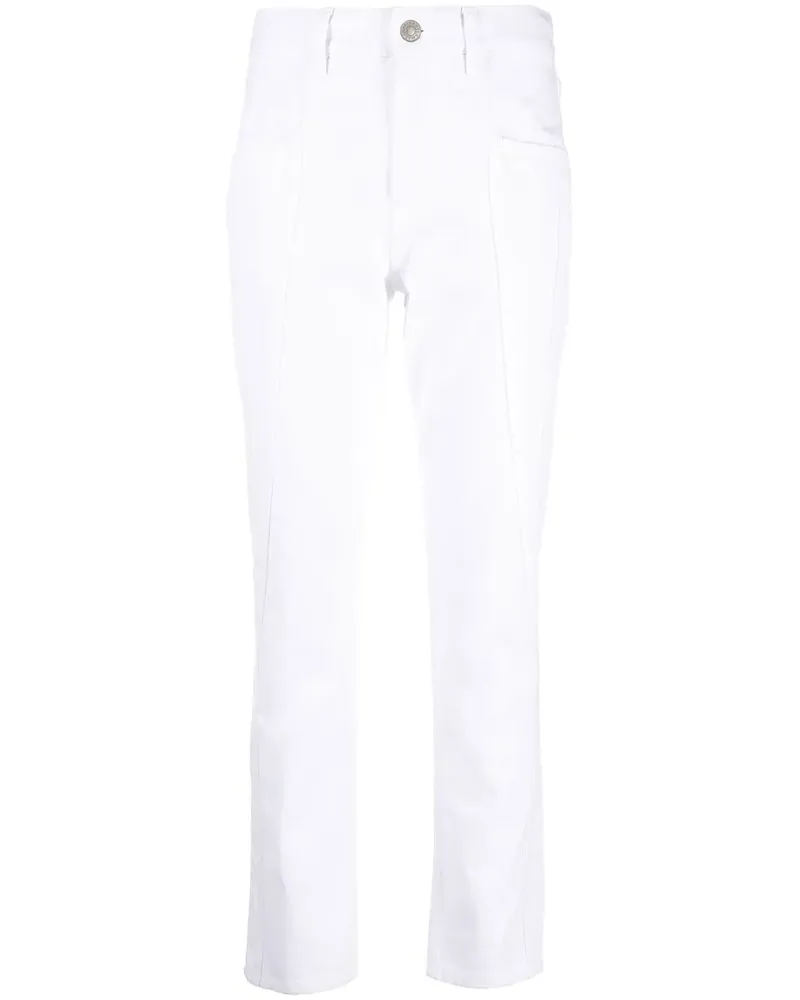Isabel Marant Skinny-Jeans mit Einsätzen - Weiß Weiß