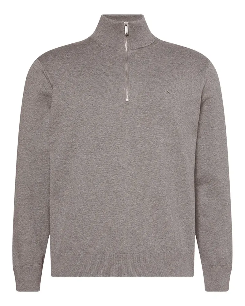 Calvin Klein Pullover mit Reißverschluss - Grau Grau