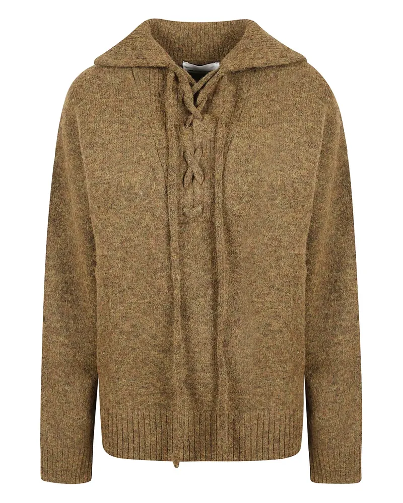 Isabel Marant Pullover mit Spitzenkragen - Braun Braun