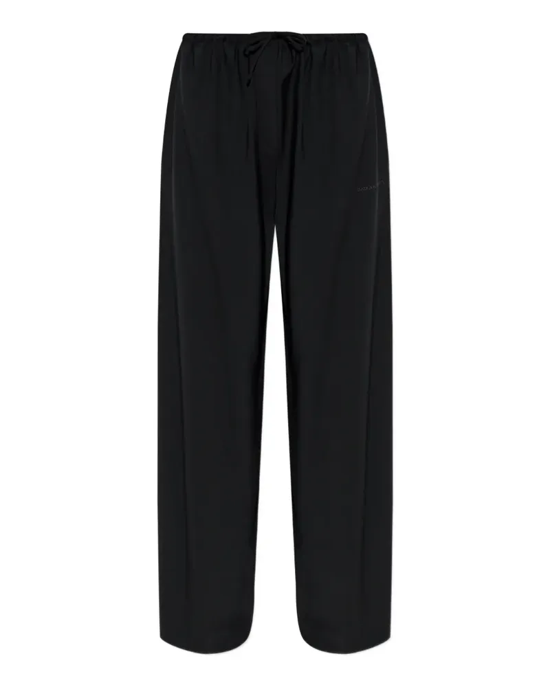 Alexander Wang drawstring-fastening logo-detail trousers - Schwarz Schwarz