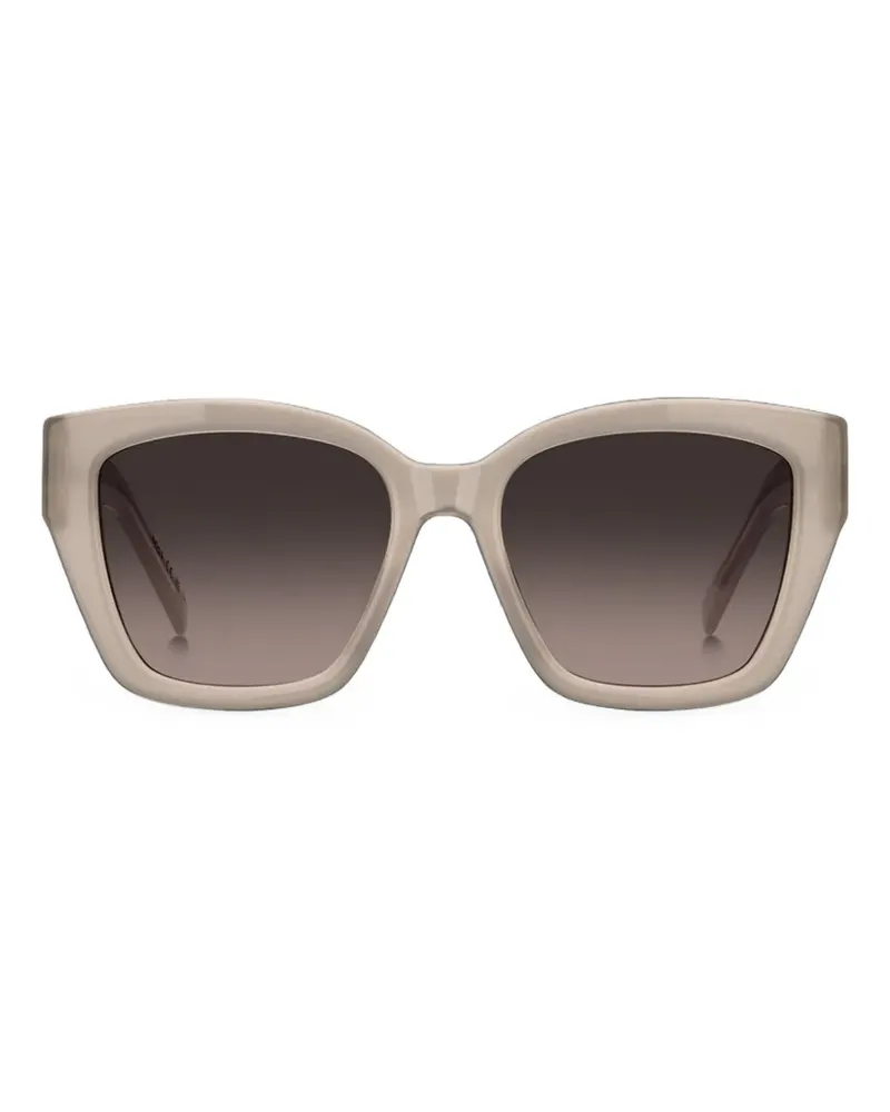 HUGO BOSS beige-acetate sunglasses with double B monogram - Nude Nude