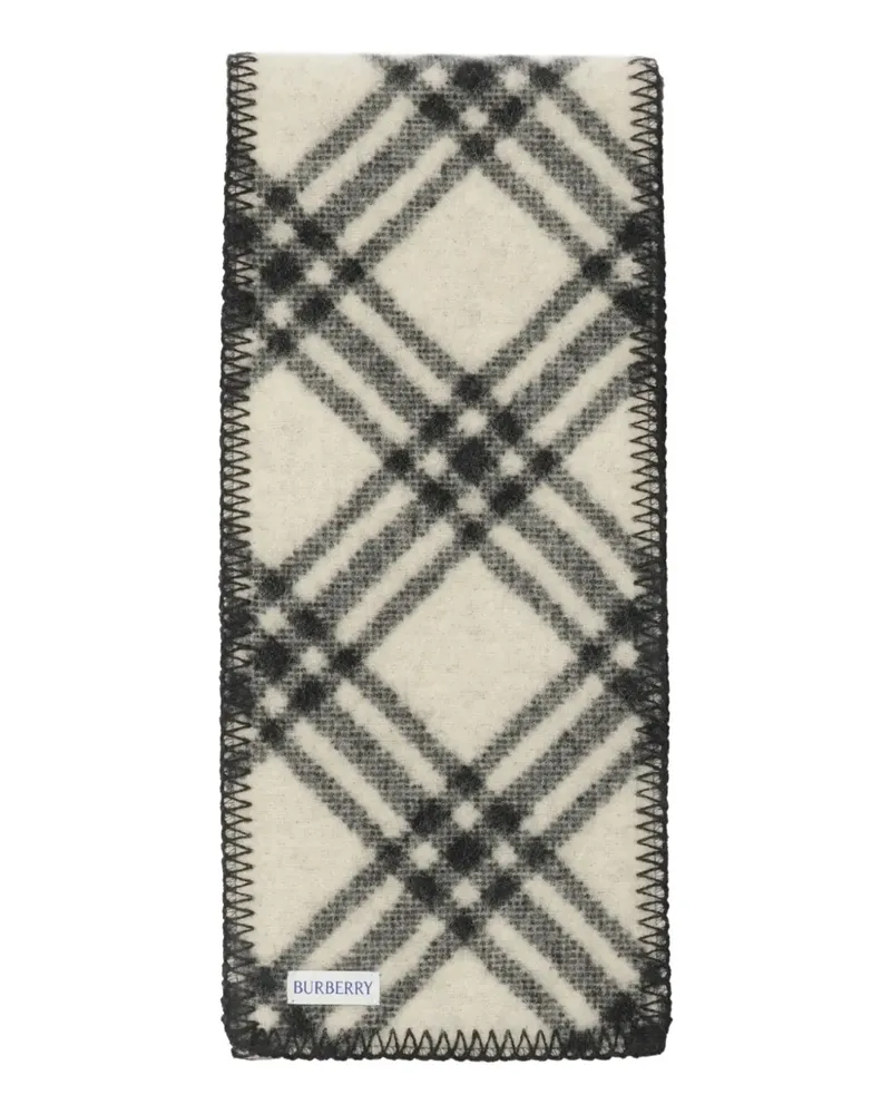 Burberry Karierter Schal - Schwarz Schwarz
