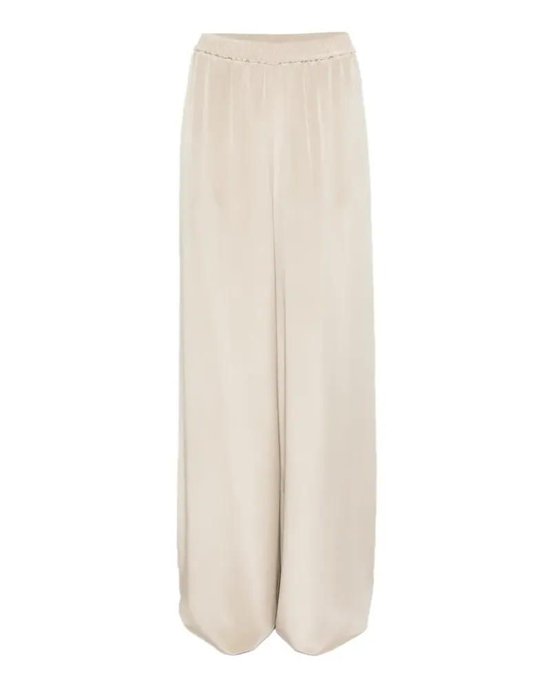 Max Mara Hose aus Seide mit lockerem Schnitt - Nude Nude