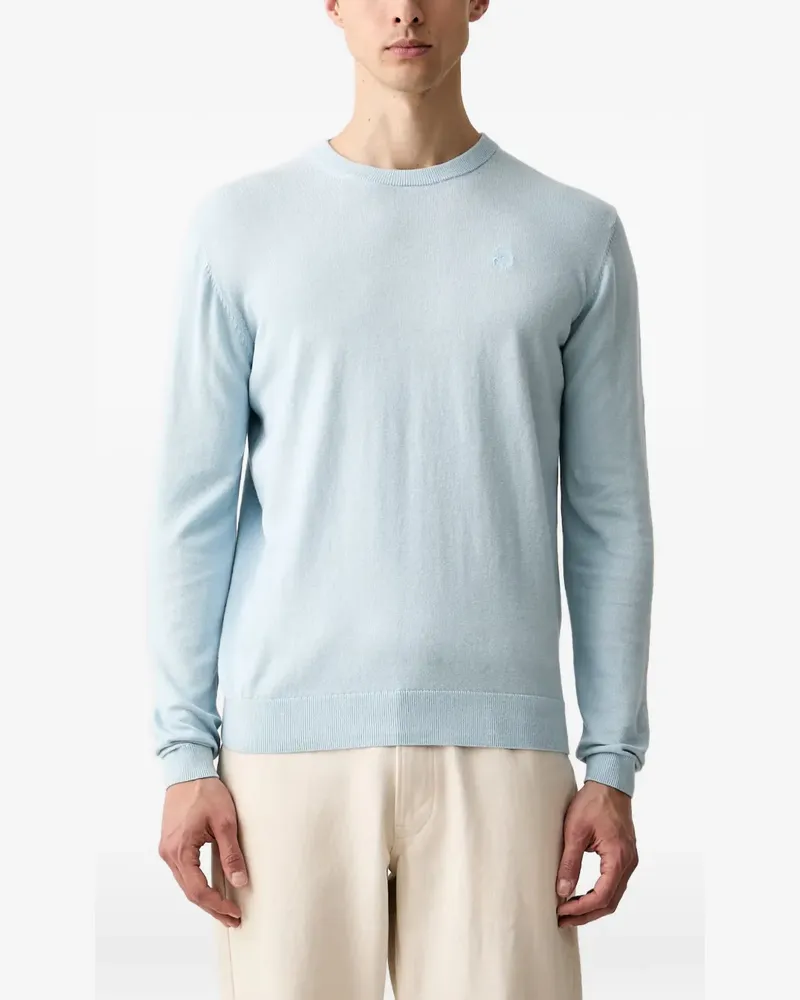 Karl Lagerfeld Pullover mit Logo-Stickerei - Blau Blau