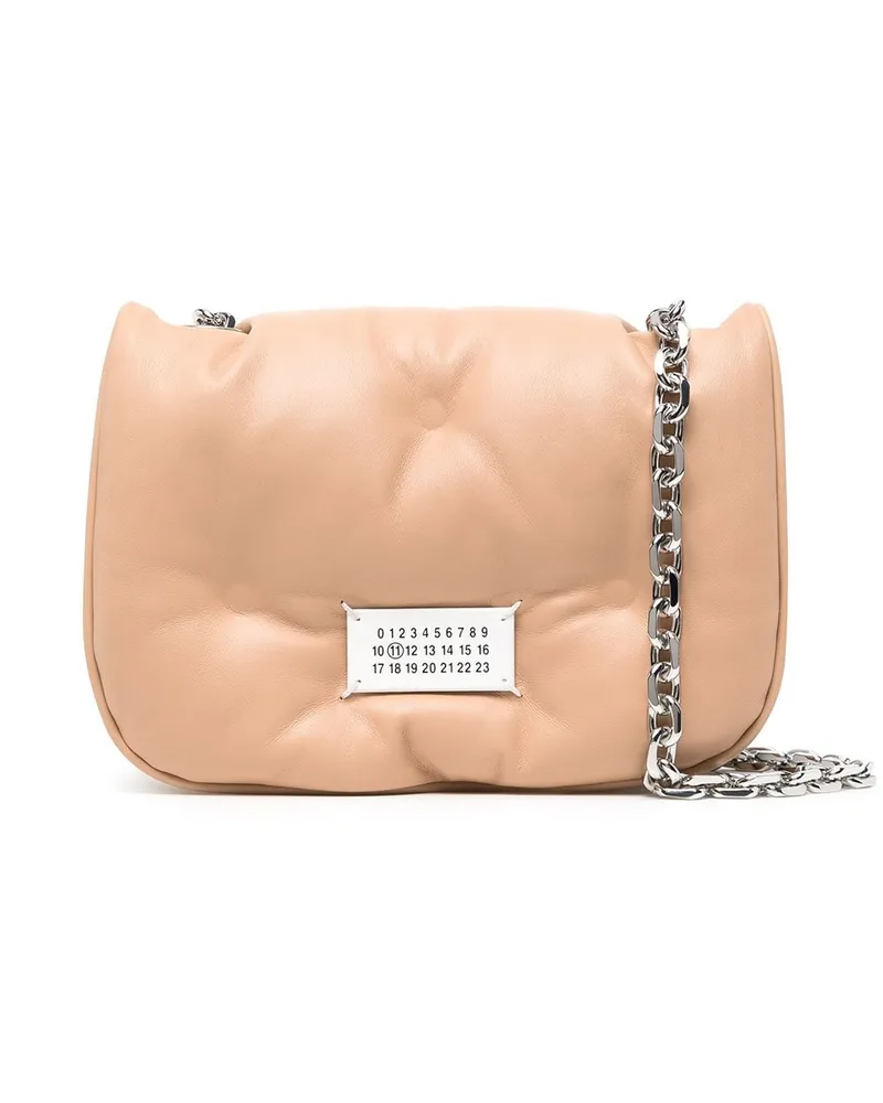 Maison Margiela Mini Glam Slam Flap Schultertasche Nude