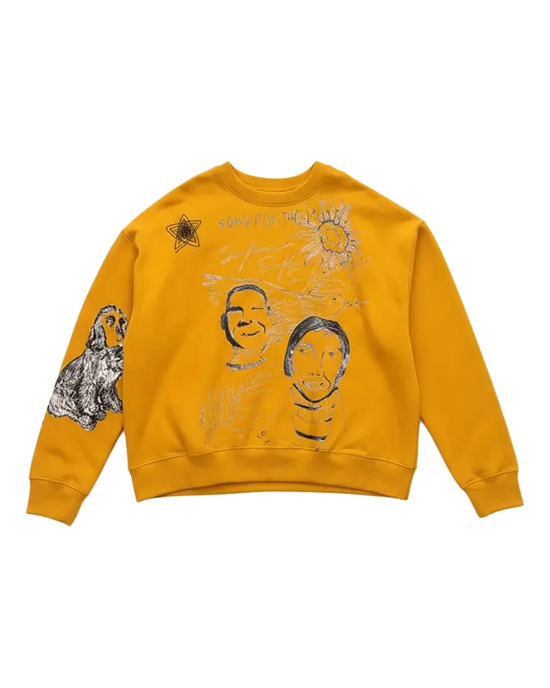 Song For The Mute Sweatshirt mit Skizzenbuch - Gelb Gelb