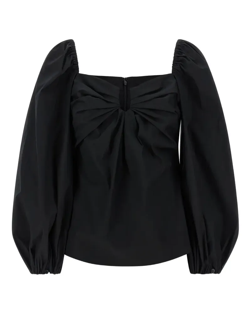 Carolina Herrera New York Oberteil mit Puffärmeln - Schwarz Schwarz