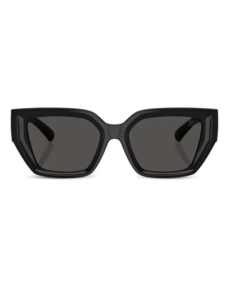 Burberry Sonnenbrille mit geometrischem Gestell - Schwarz Schwarz