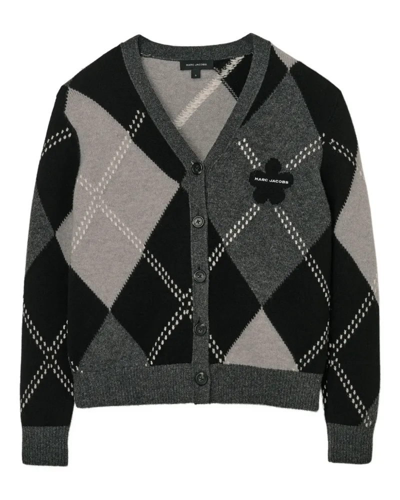 Marc Jacobs Cardigan mit Argyle-Muster - Grau Grau