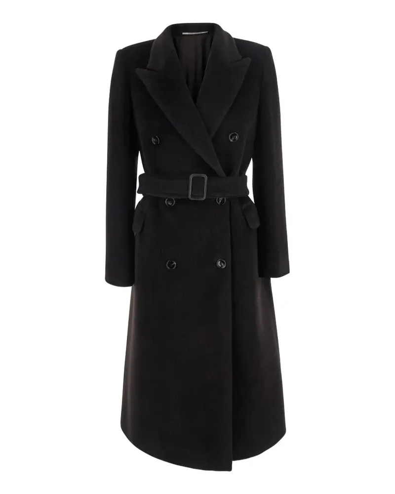 Tagliatore Jole double-breasted belted coat - Braun Braun