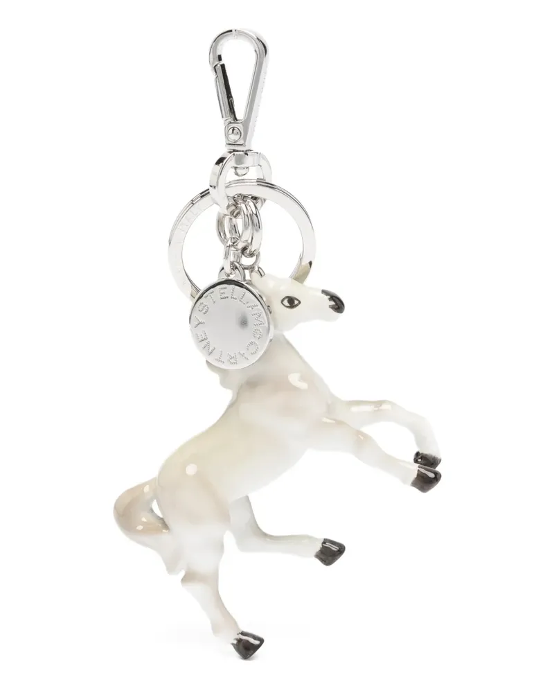 Stella McCartney horse pendant keyring - Nude Nude