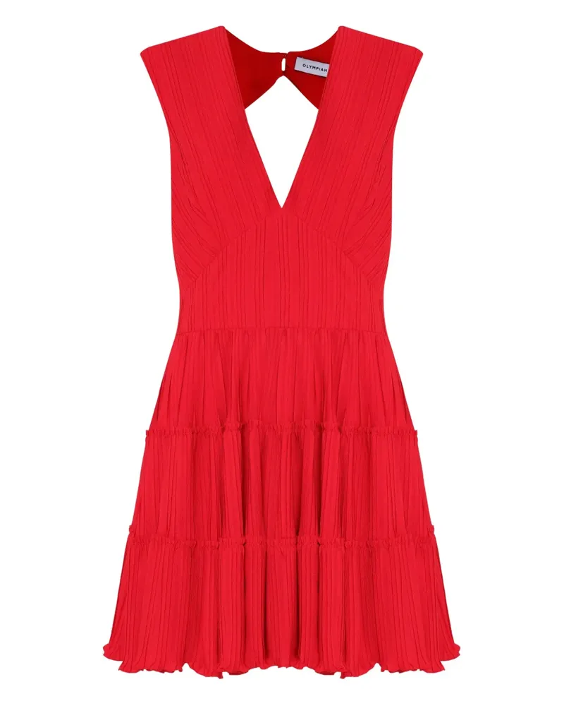 OLYMPIAH Skaterkleid mit Falten - Rot Rot