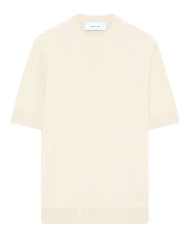 LARDINI Geripptes T-Shirt - Nude Nude