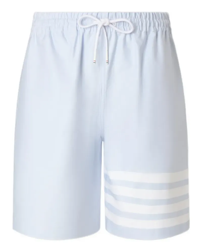 Thom Browne Oxford 4-Bar Rugby-Shorts - Blau Blau
