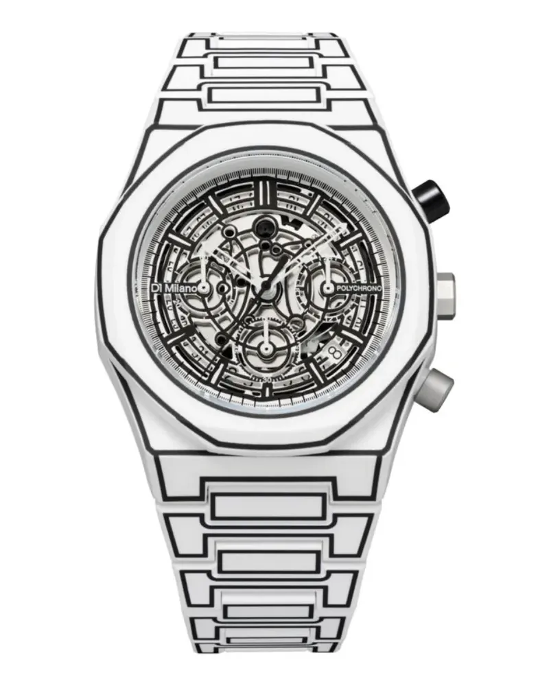 D1 Milano Polychrono 40,5mm - Weiß Weiß