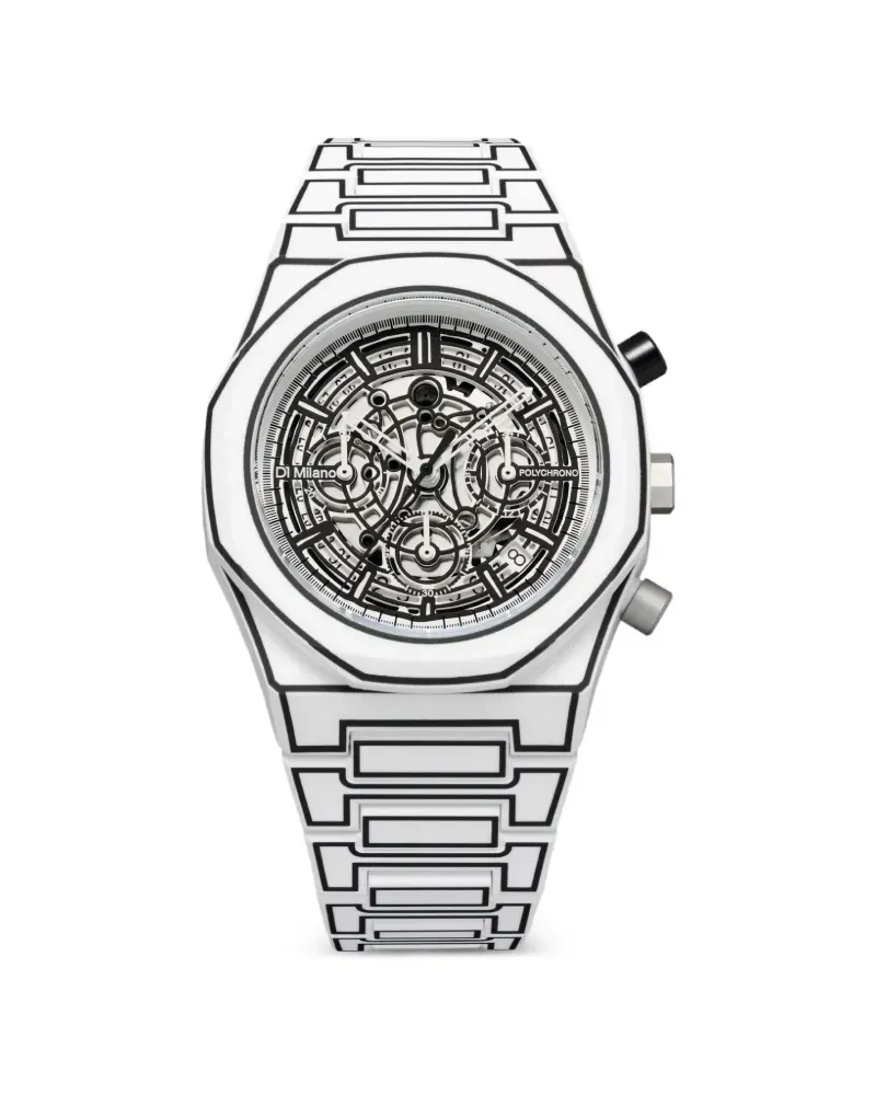 D1 Milano Polychrono 40,5mm - Weiß Weiß