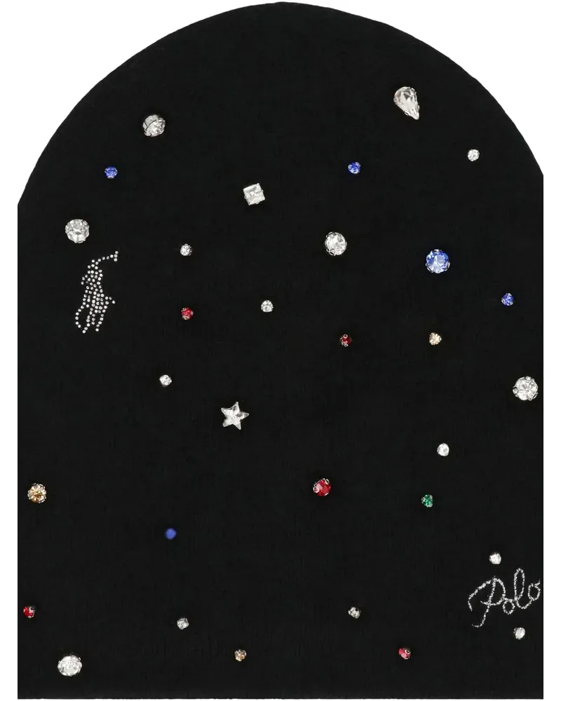 Ralph Lauren Verzierte Beanie - Schwarz Schwarz