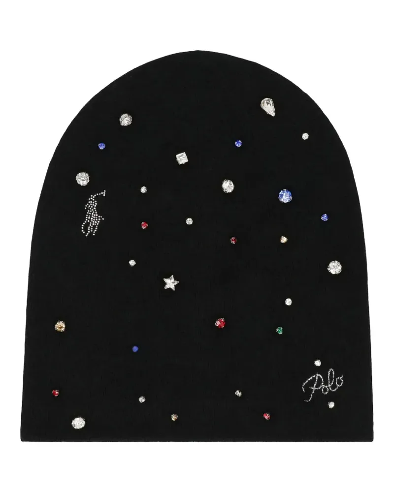 Ralph Lauren Verzierte Beanie - Schwarz Schwarz