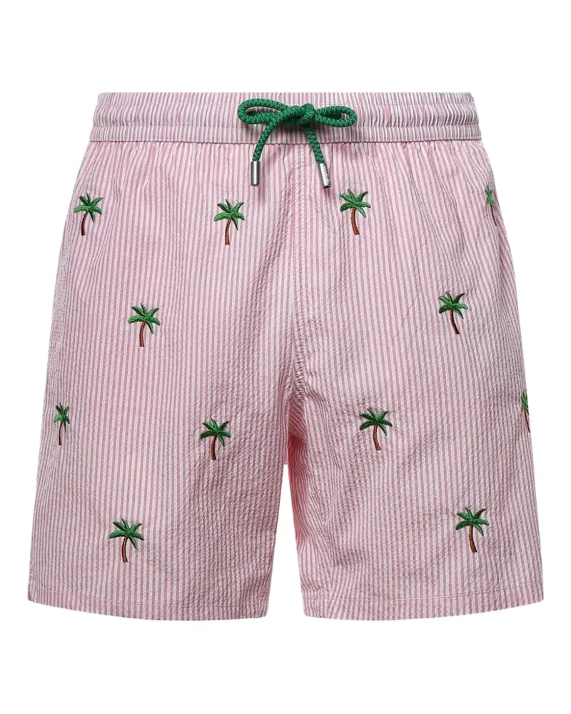 MC2 Saint Barth Shorts mit Palmenstickerei - Rosa Rosa