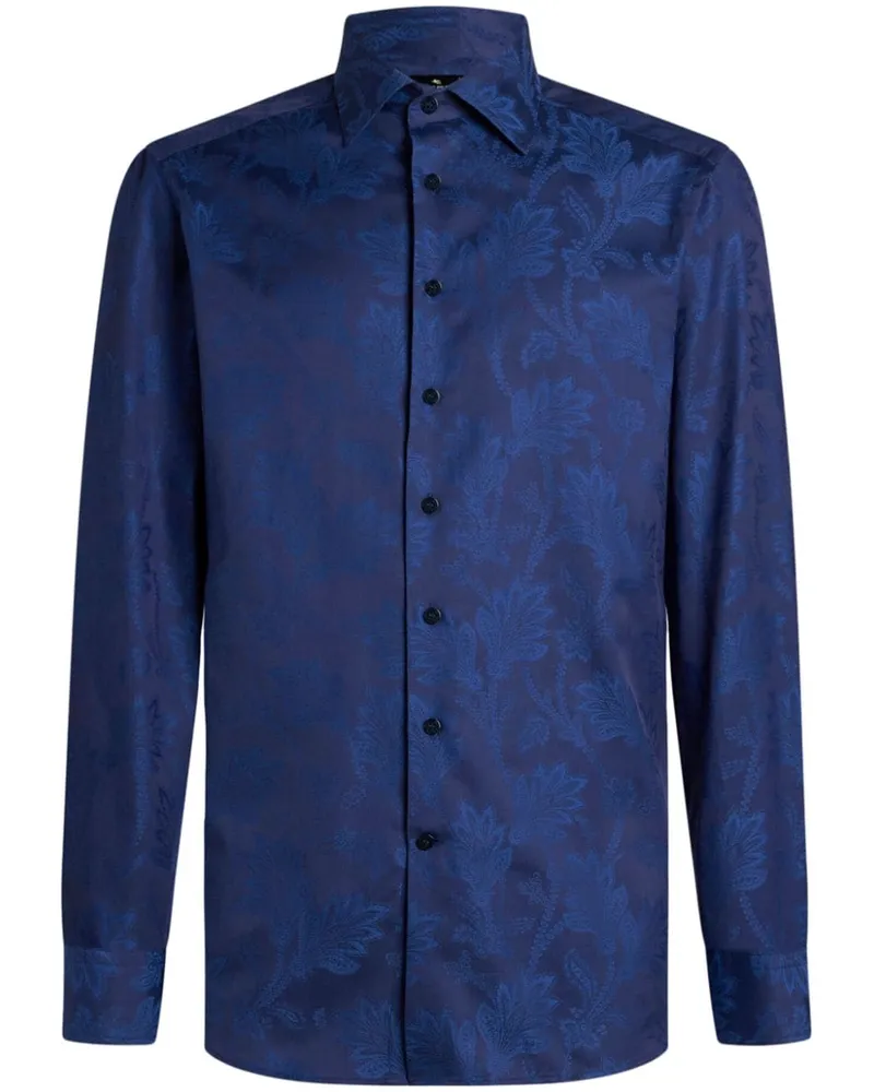 Etro Hemd mit Paisley-Print - Blau Blau