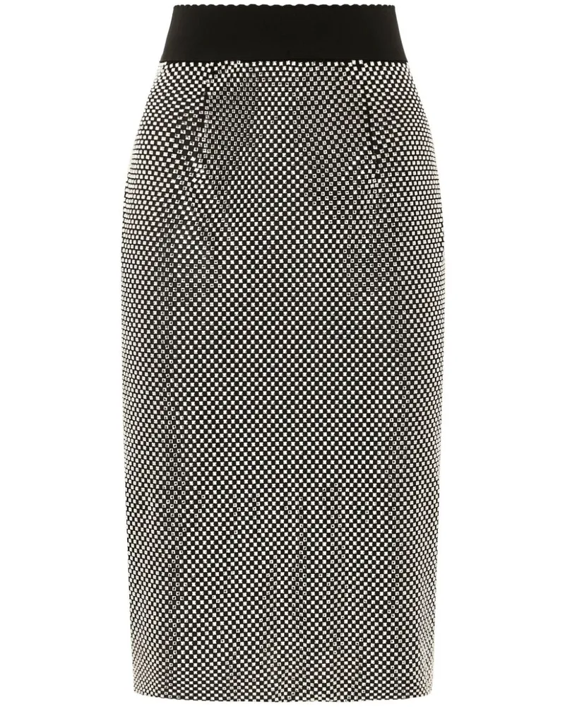Dolce & Gabbana Rock mit Kristallen - Silber Silber