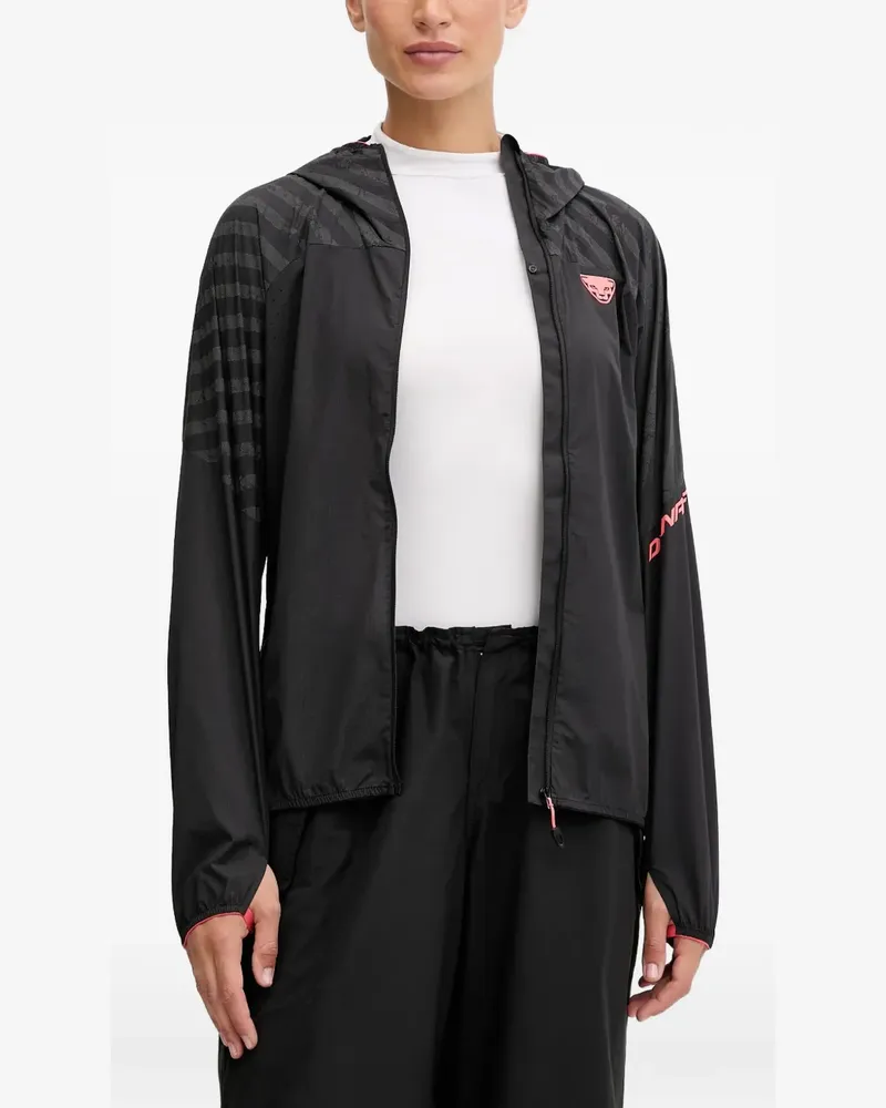 Dynafit Trail Reflective Wind hooded lightweight jacket - Schwarz Schwarz