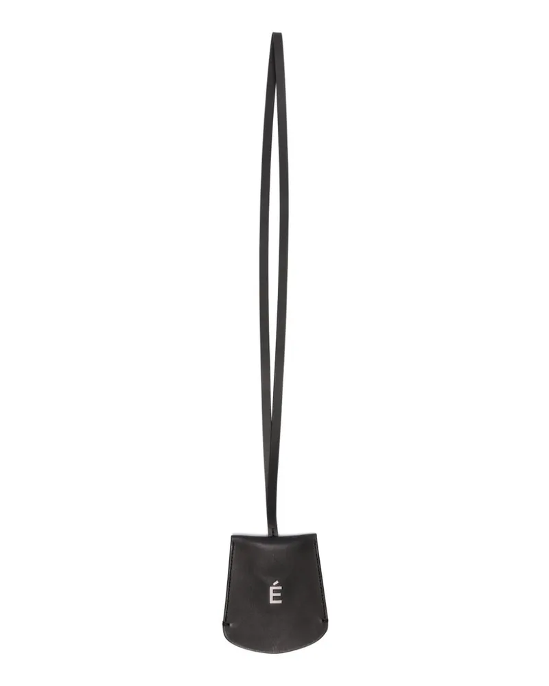 Études Studio Schlüsselanhänger mit Logo-Print - Schwarz Schwarz