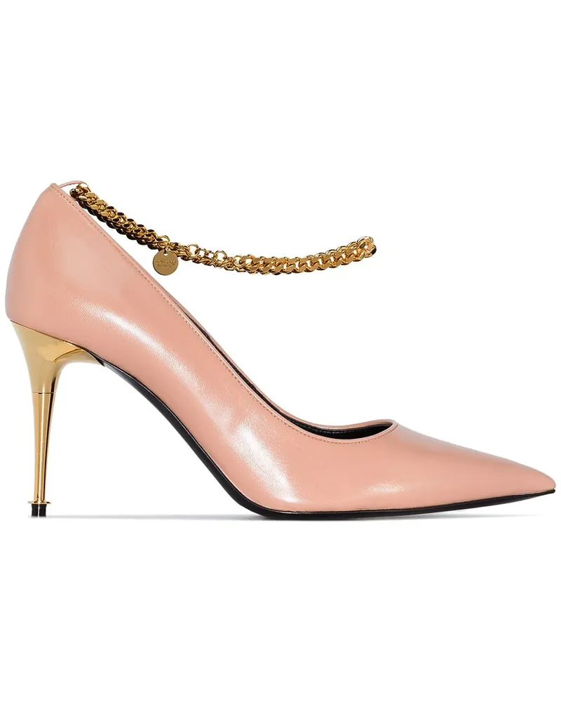 Tom Ford Pumps im Metallic-Look - Nude Nude