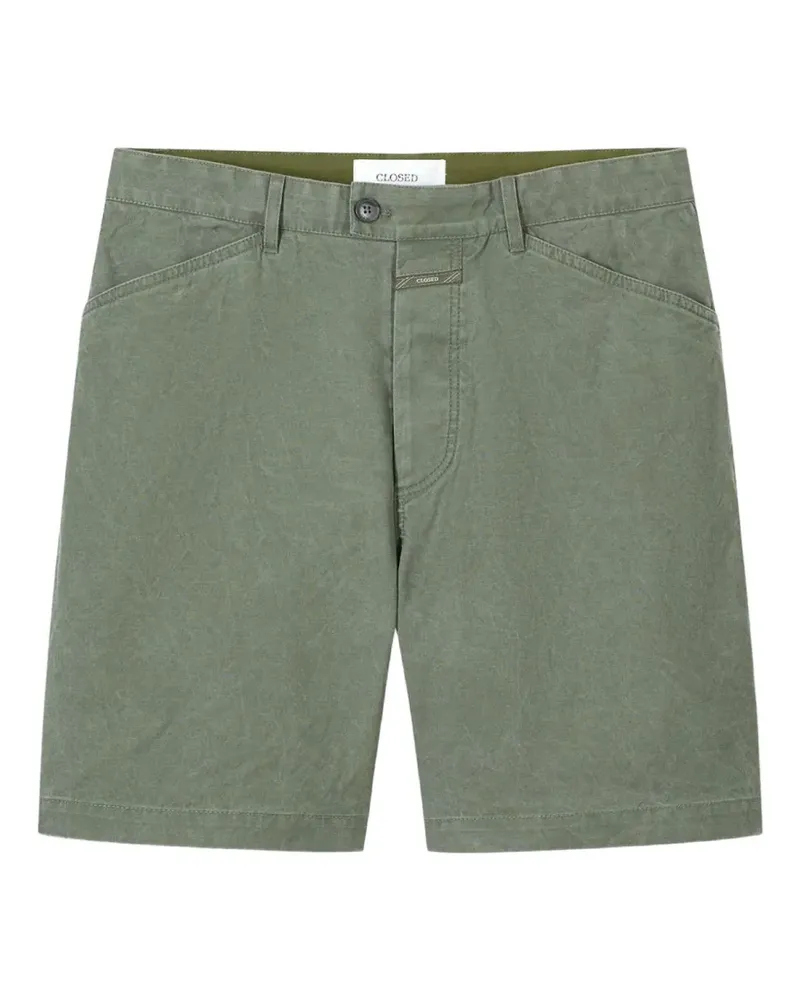 Closed logo-patch chino shorts - Grün Grün