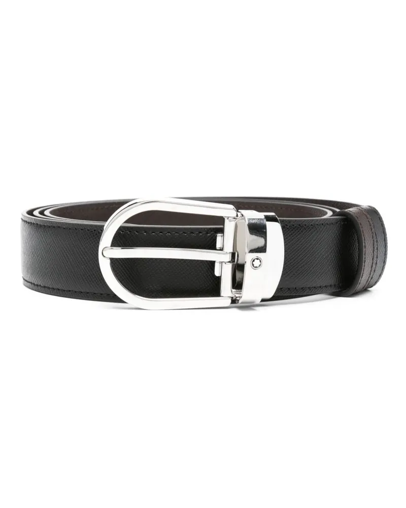 Montblanc Wendbarer Gürtel - Schwarz Schwarz