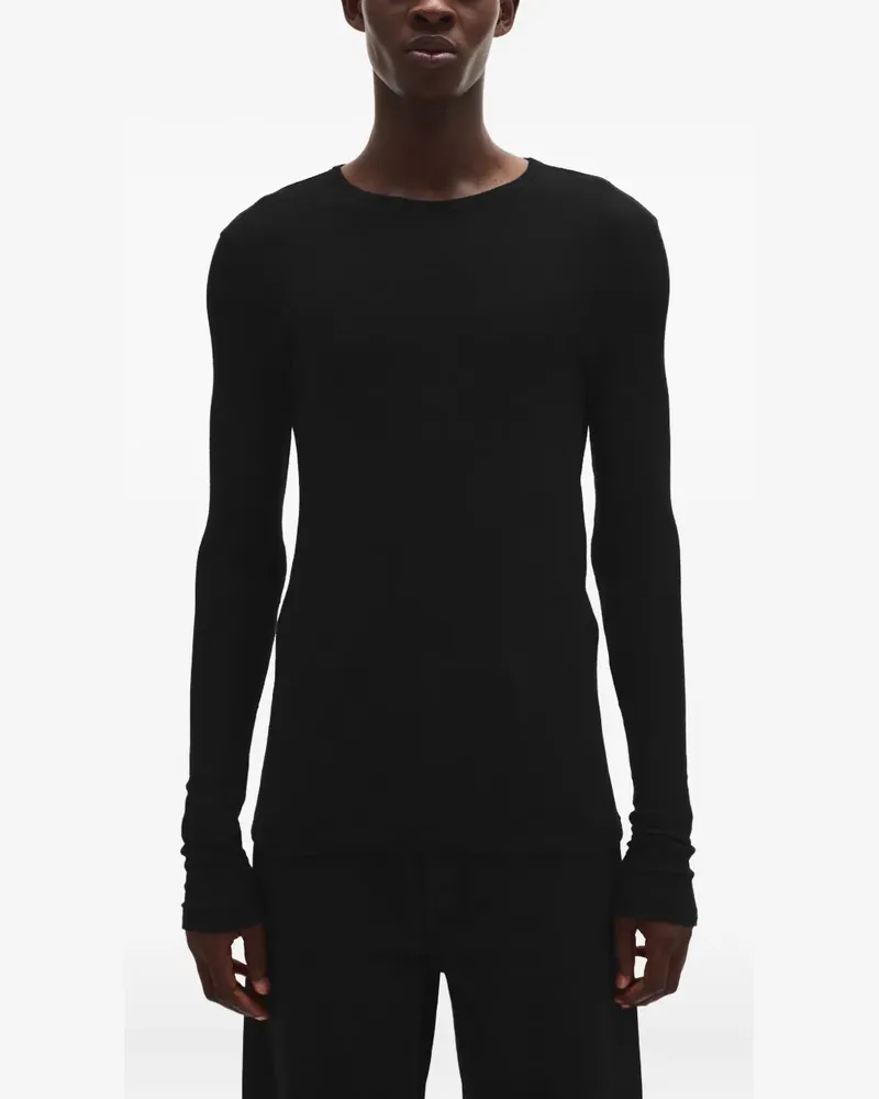 Ann Demeulemeester Greg T-Shirt - Schwarz Schwarz