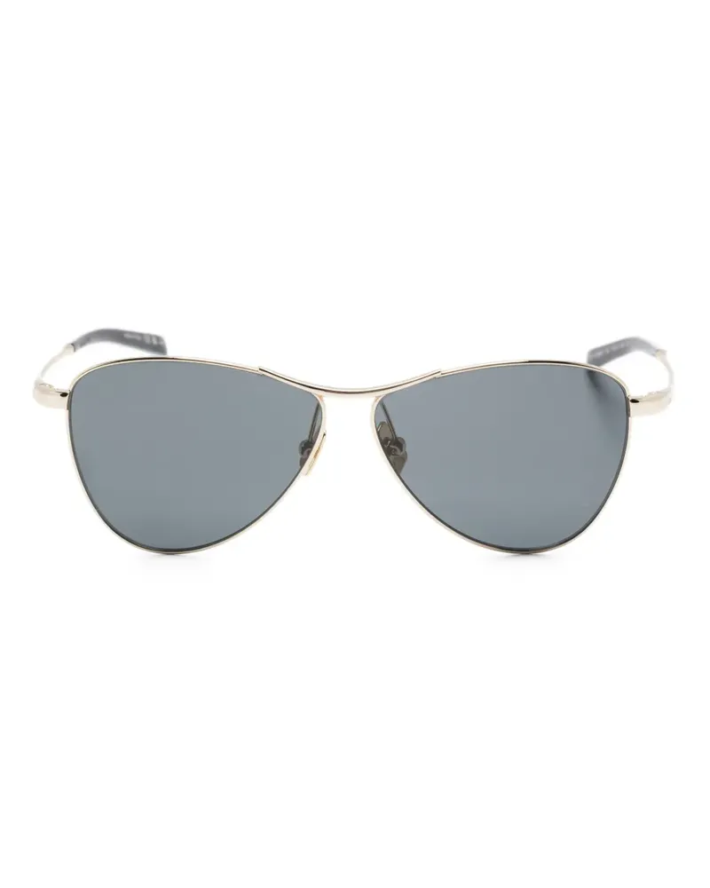 Saint Laurent Sonnenbrille mit Metallgestell - Gold Gold