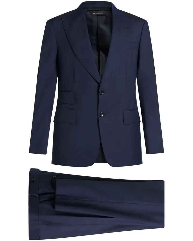 Tom Ford Einreihiger Anzug - Blau Blau
