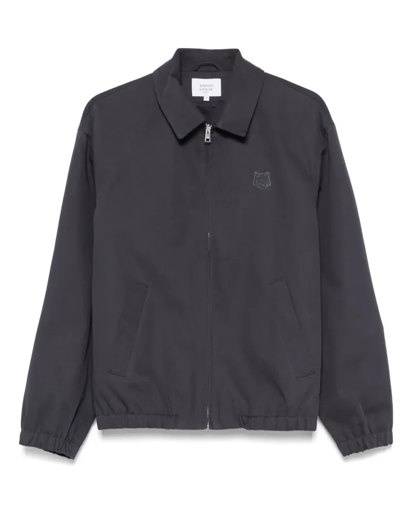 Kitsuné Bomberjacke mit Reißverschluss - Blau Blau