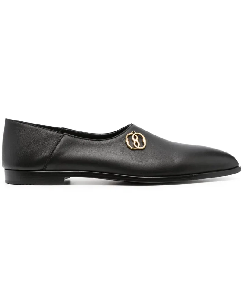 Bally Loafer mit spitzer Kappe - Schwarz Schwarz
