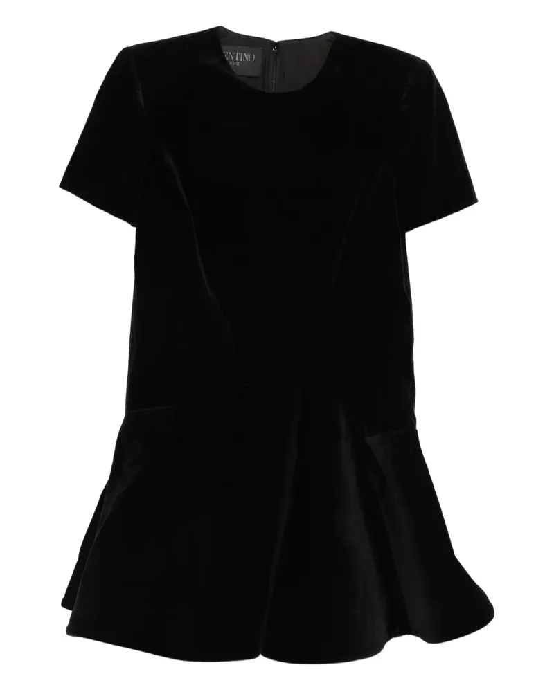 Valentino Garavani Minikleid aus Samt - Schwarz Schwarz