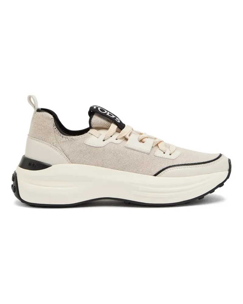 TOD'S logo-detail sneakers - Nude Nude