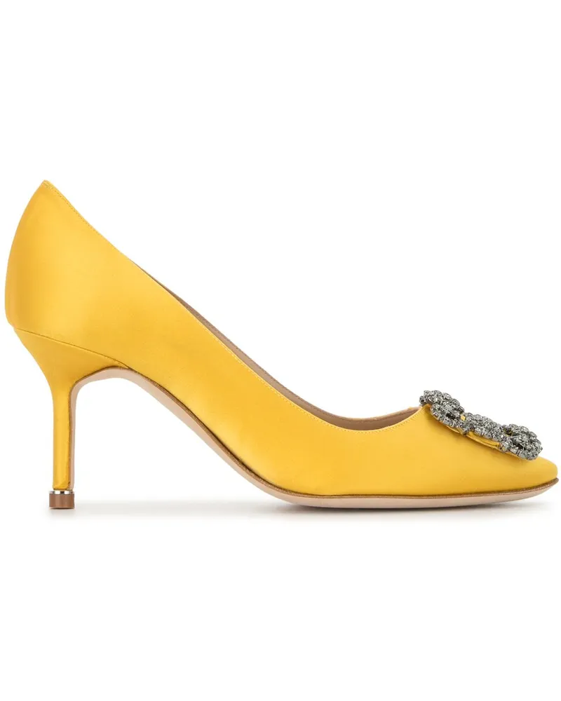Manolo Blahnik Hangisi' Pumps, 70mm - Gelb Gelb