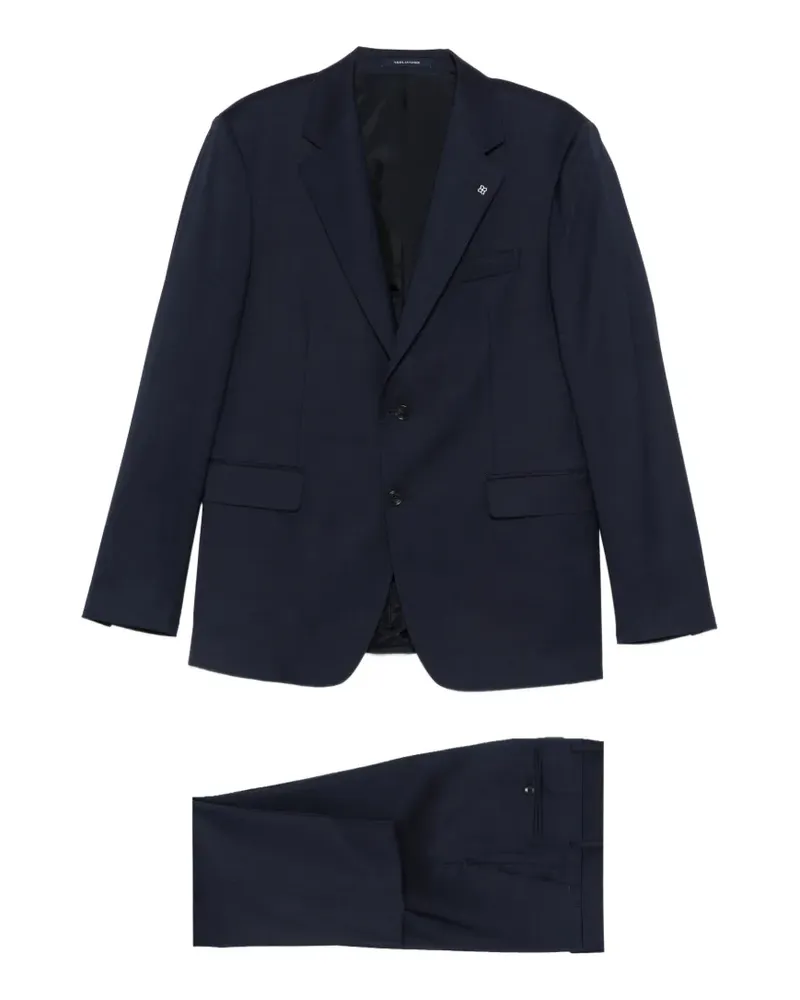 Tagliatore Zweiteiliger Anzug mit Revers - Blau Blau