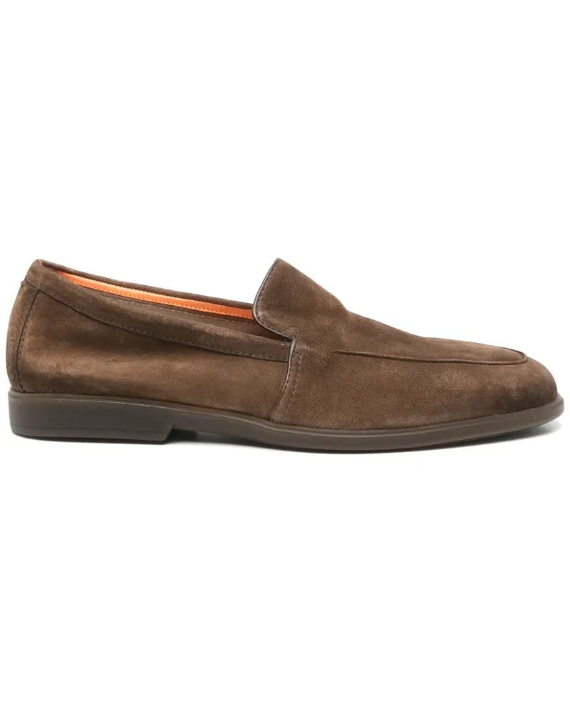 Santoni Loafer aus Wildleder - Braun Braun