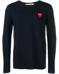 Comme des Garçons Pullover mit Logo-Stickerei Blau